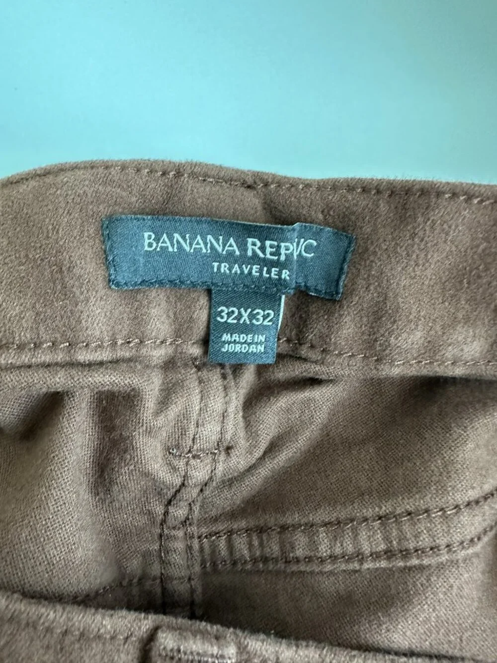 Banana Republic - Skinny Cozy Brushed Traveler Pant - Rust Brown (32x32)